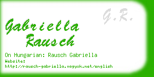 gabriella rausch business card